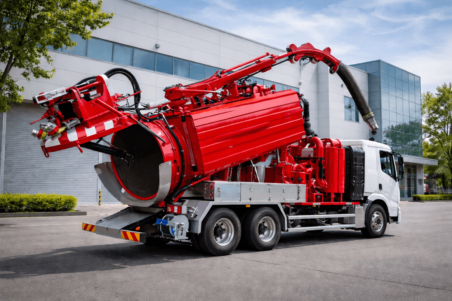 집수정 청소 작업